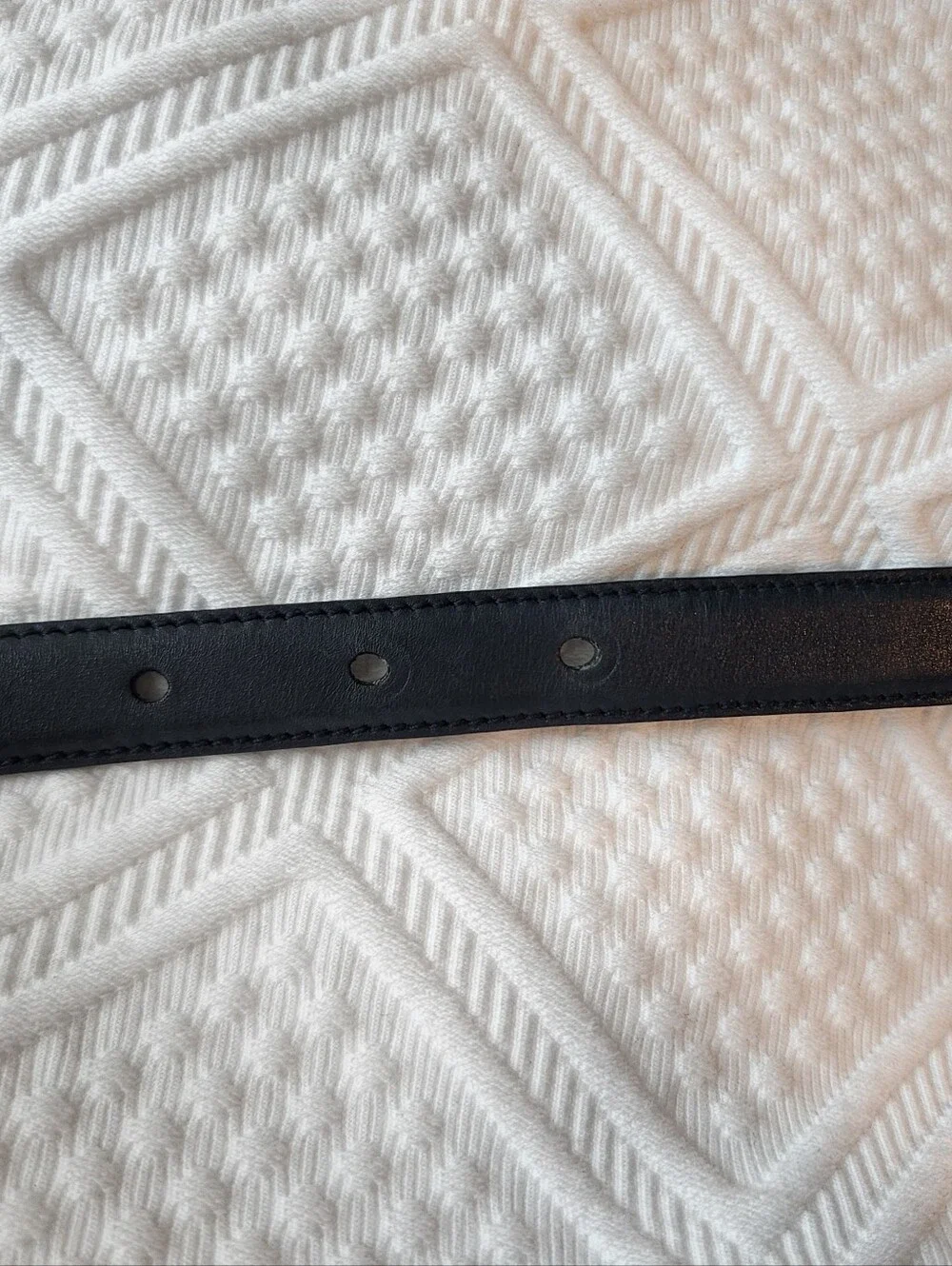 Salvatore Ferragamo Black Leather Belt with Gold Plate